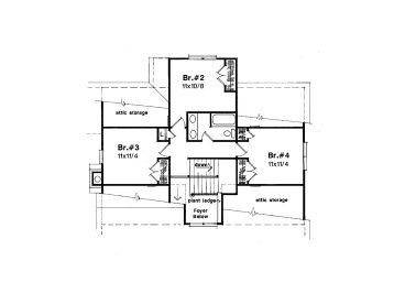 2nd Floor Plan, 030H-0047