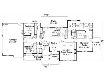 1st Floor Plan, 051H-0422