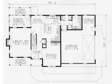 1st Floor Plan, 018H-0010