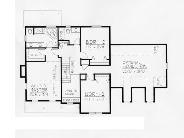 2nd Floor Plan, 018H-0010