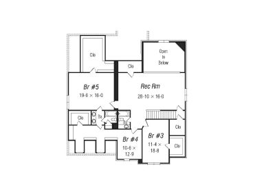 2nd Floor Plan, 061H-0142