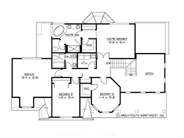 2nd Floor Plan, 035H-0011