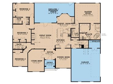 1st Floor Plan, 074H-0063