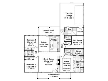1st Floor Plan, 001H-0143