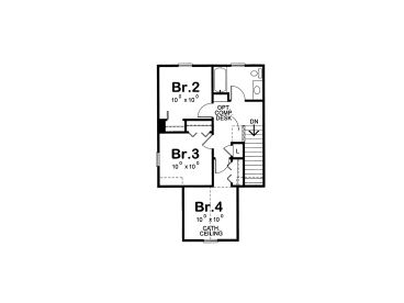2nd Floor Plan, 031H-0326