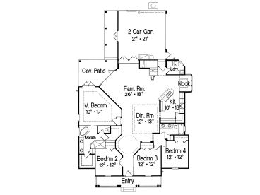 1st Floor Plan, 043H-0142