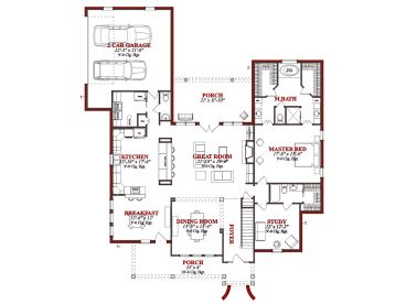 1st Floor Plan, 073H-0040
