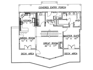 1st Floor Plan, 012H-0058