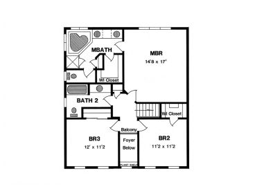 2nd Floor Plan, 014H-0046