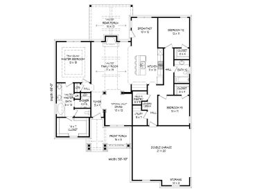 Floor Plan, 062H-0080