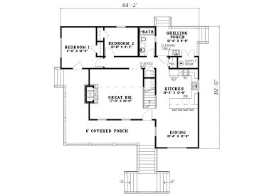 1st Floor Plan, 025H-0172