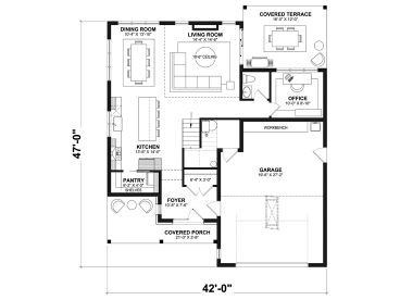 1st Floor Plan, 027H-0566