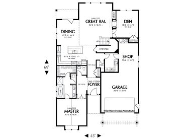 1st Floor Plan, 034H-0039