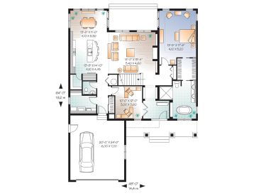 1st Floor Plan, 027H-0274