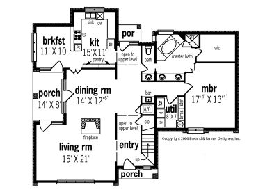 1st Floor Plan, 021H-0153