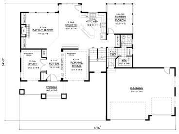 1st Floor Plan, 023H-0076