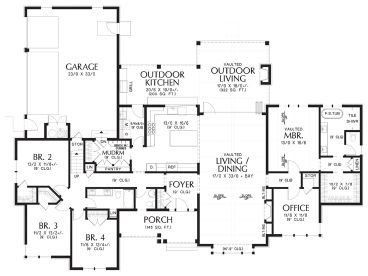 1st Floor Plan, 034H-0478