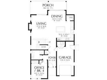 1st Floor Plan, 034H-0482