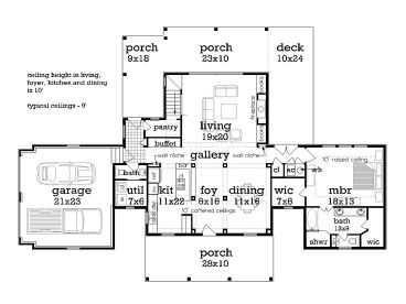 1st Floor Plan, 021H-0252