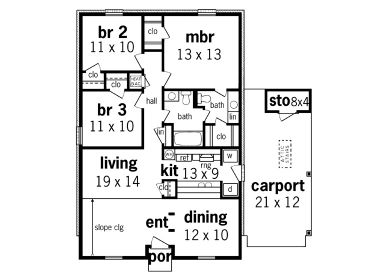 Floor Plan, 021H-0018