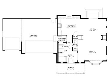 1st Floor Plan, 065H-0093