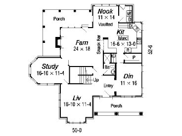 1st Floor Plan, 061H-0115