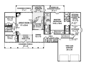 1st Floor Plan, 001H-0095