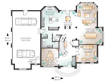 1st Floor Plan, 027H-0284