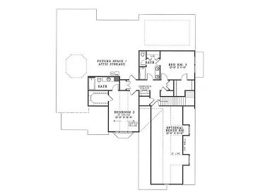 2nd Floor Plan, 025H-0087