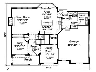 1st Floor Plan, 046H-0104