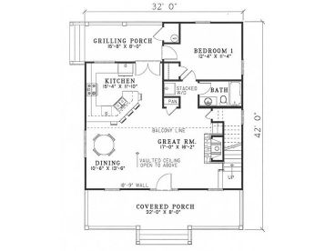 1st Floor Plan, 025H-0086