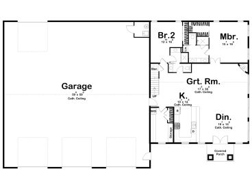 1st Floor Plan, 050H-0387