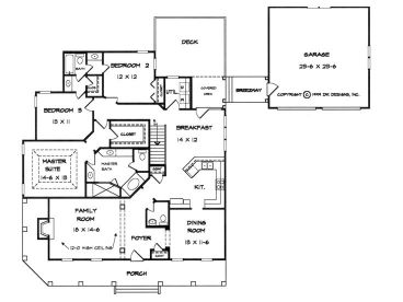 1st Floor Plan, 019H-0093