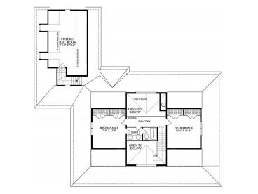 2nd Floor Plan, 063H-0025