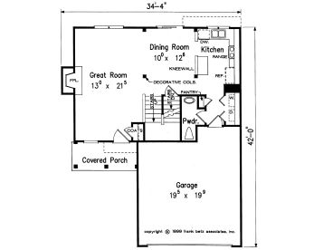 1st Floor Plan, 086H-0018
