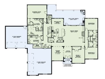 1st Floor Plan, 025H-0285
