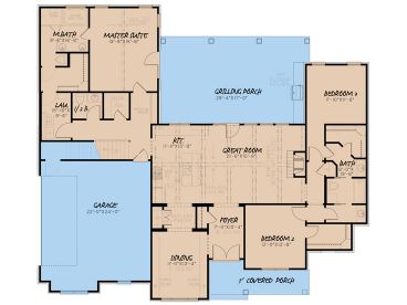 1st Floor Plan, 074H-0118