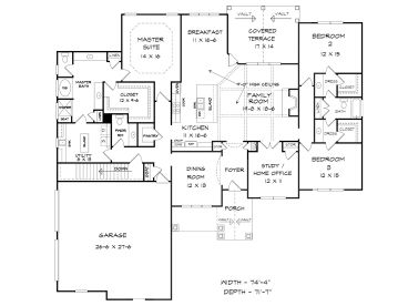 1st Floor Plan, 019H-0208