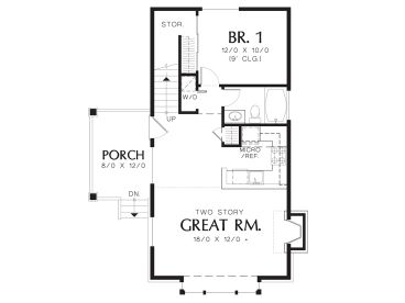 1st Floor Plan, 034h-0315