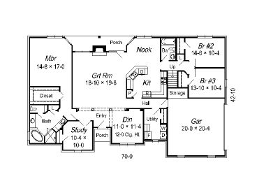1st Floor Plan, 061H-0091