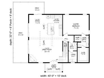 1st Floor Plan, 062H-0277