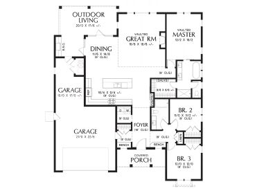 Floor Plan, 034H-0434