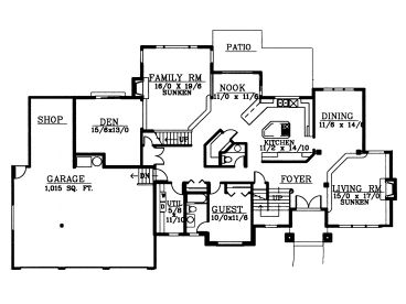 1st Floor Plan, 026H-0049