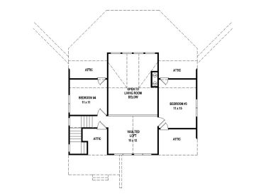2nd Floor Plan, 006H-0163
