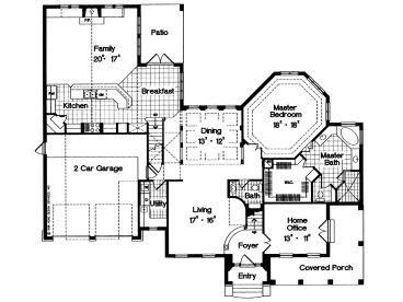 1st Floor Plan, 043H-0189