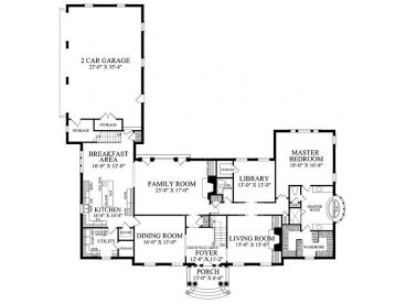 1st Floor Plan, 063H-0203