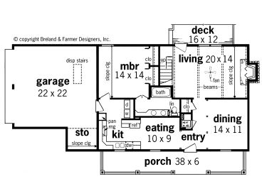 1st Floor Plan, 021H-0201