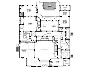 1st Floor Plan, 064H-0001