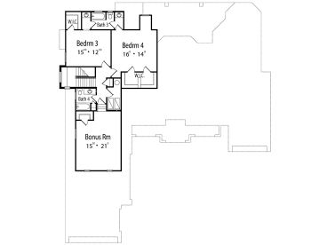2nd Floor Plan, 043H-0213