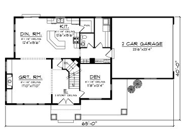 1st Floor Plan, 020H-0383